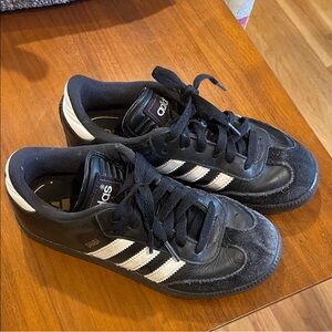 Adidas Kids Black and White Sneakers